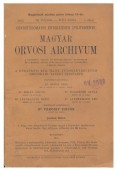 Magyar Orvosi Archivum XVI. kötet, 3. szám