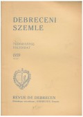 Debreceni Szemle. Tudományos folyóirat. XVI. évfolyam, 164. sz.