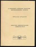 A Budapesti Műszaki Egyetem, gépészmérnöki karán, 1979. évben elfogadott doktori disszertációk ismertetője