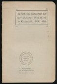 Bericht des Burzenländer sächischen Museums in Kronstadt 1908-1910