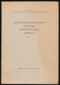 Neuvostoliittoinstituutin vuosikirja. Sovjetinstitutets årsskrift