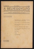 A Bélyeggyűjtő. XX. évfolyam, 4. szám. 1941. április