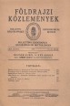 Földrajzi Közlemények. LXVI. kötet, 1938, 8-10. szám 1938., A magyar földrajzi irodalom 1936