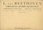 L. van Beethoven Original-Kompositionen für Klavier zu vier Händen