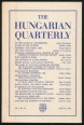 The Hungarian Quarterly. The Voice of Free Hungarians. April-June 1965.