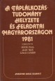 A táplálkozástudomány helyzete és feladatai Magyarországon 1981.